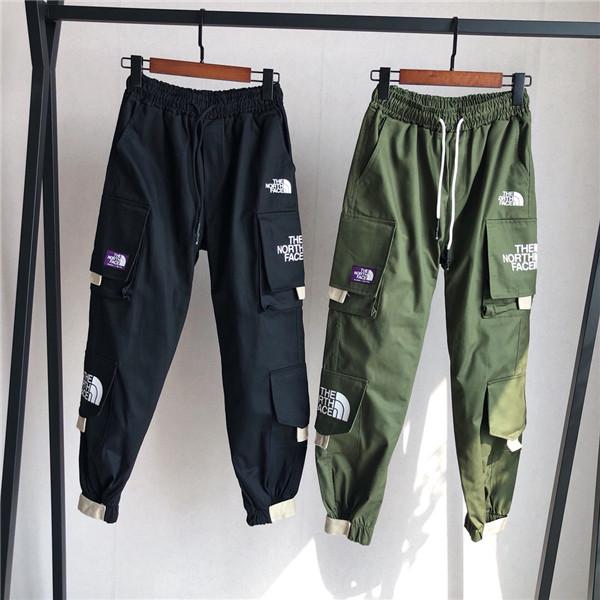 19ss The North Stars and Stripes Gore-tex elastic waist track Pants Purple Trousers Men Women fashion sport Jogger Sweatpants Outdoor Pants