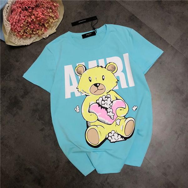 19ss New Arrival Paris Hot Sale Tshirts Crewneck Bear Short Sleeve Summer Tee Breathable Vest Shirt Streetwear Tshirt Outdoor T-shirt