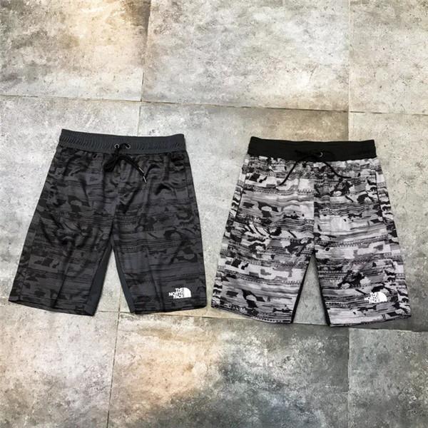 19ss New Arrvial Paris The North Shorts Pants elastic waist track Trousers Face Casual sport Jogger Sweatpants Outdoor Short Shorts