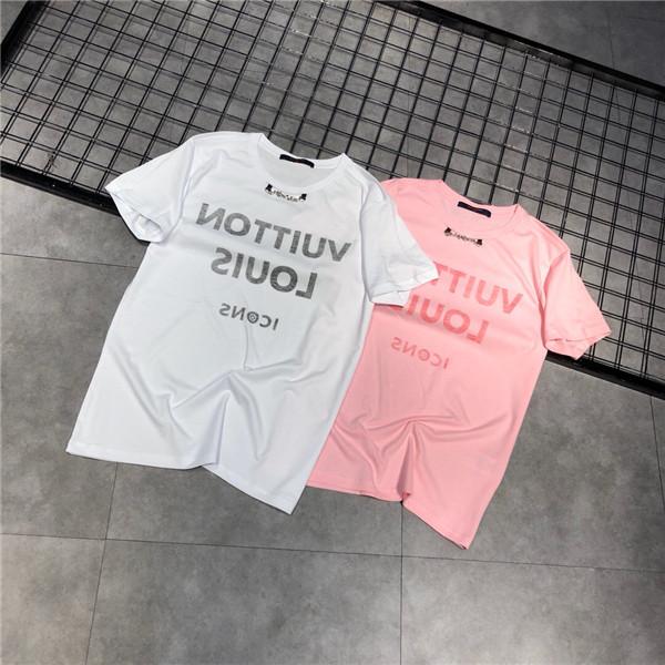 19ss New Arrival Paris Lovers Tshirts Casual Short Sleeve Summer Tee Breathable Vest Fashion Shirt Streetwear Outdoor T-shirt