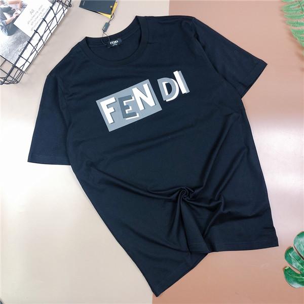 19ss FEND Lovers Cotton Tshirts Paris FF ROMA Italy 1925 Short Sleeve Yellow Tee Breathable Vest Shirt Streetwear Outdoor T-shirt