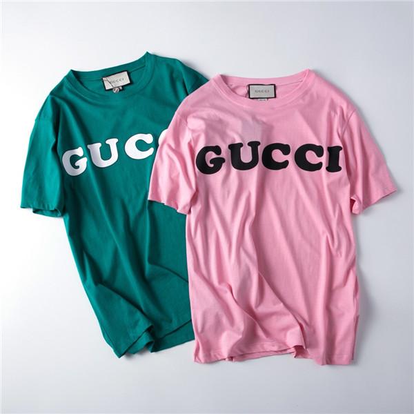 19ss New Arrival Paris G Letter Tshirts Crewneck candy color Short Sleeve Summer Hot Tee Breathable Vest Shirt Streetwear Outdoor Tshirt