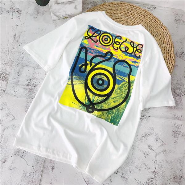 19ss New Arrival Loewe Nature Lovers Cotton Tshirts Paris Printing Short Sleeve Summer Tee Breathable Vest Shirt Streetwear Outdoor T-shirt