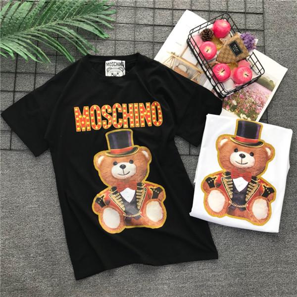 19ss Paris moschinos Lovers Lady Tshirts Fashion Women Short Sleeve Tee Breathable Vest Shirt Streetwear Tshirt Outdoor T-shirt