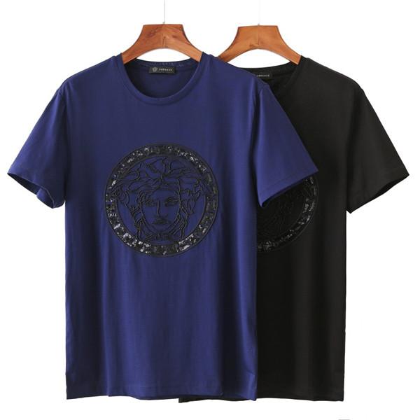 19ss New Arrvial Paris VERS Lovers Cotton Tshirts Paris Jeans Medusa Men Short Sleeve Summer Tee Breathable Vest Shirt Outdoor T-shirt