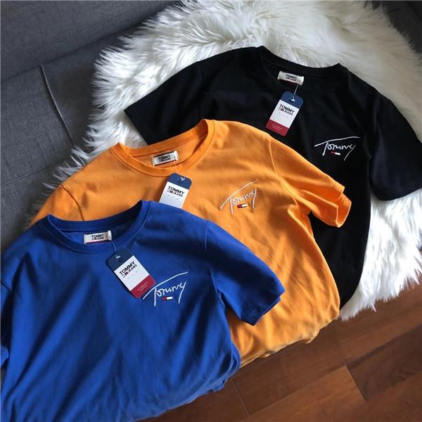 19SS Jeans Lovers Cotton Tshirts Paris Printing current Logo Short Sleeve Summer Tee Breathable Vest Shirt Streetwear Outdoor T-shirt