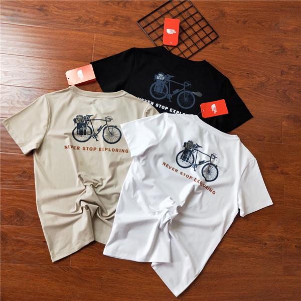 19ss New Arrival The North Paris Tshirts Crewneck Short Sleeve Face Summer Tee Breathable Vest Shirt Streetwear Outdoor T-shirt