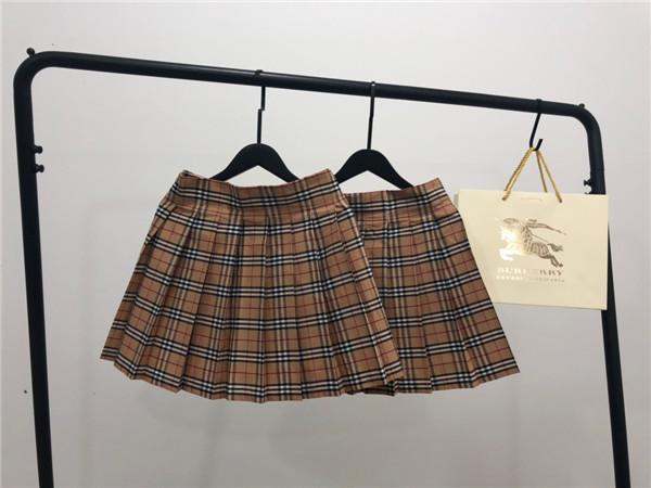 19ss Paris BBR Plaid pleated skirt Short Pants elastic waist track Trousers Women petticoat Casual sport Jogger Sweatpants Outdoor Shorts