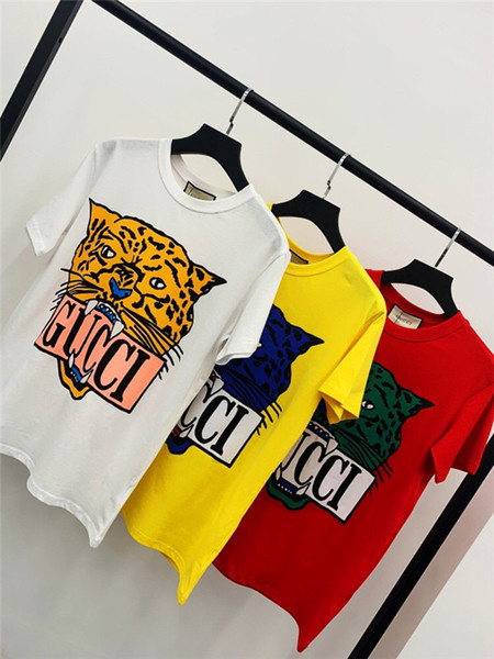 19ss New Arrival Paris G Letter Tshirts Crewneck Tiger Head Short Sleeve Summer Tee Breathable Vest Shirt Streetwear Outdoor T-shirt