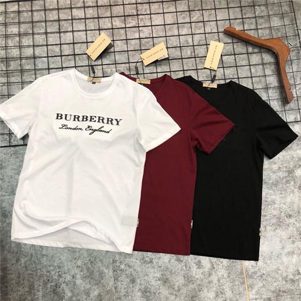 19ss Paris BBR Men Tshirts Crewneck Short Sleeve Embroidery Horse Summer Tee Breathable Vest Shirt Streetwear Tshirt Outdoor T-shirt