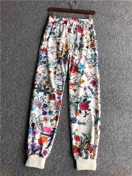 19ss New Arrvial Paris G Letter Pants Flower elastic waist track Trousers Casual sport Jogger Sweatpants Outdoor Short Shorts