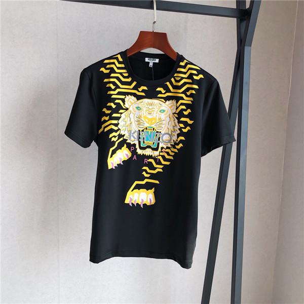 19ss New Arrival KENZ Lovers Cotton Tshirts Paris tiger stripes Short Sleeve Summer Tee Breathable Vest Shirt Streetwear Outdoor Tshirt