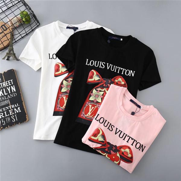 19ss New Arrival Paris bowknot Tshirts Crewneck Printing Short Sleeve Summer Tee Breathable Vest Casual Shirt Streetwear Outdoor T-shirt