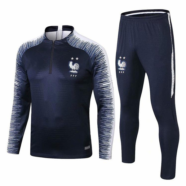 2018 french tracksuit 2 stars world cup champions survetement maillot de foot French national football training suit football jacket