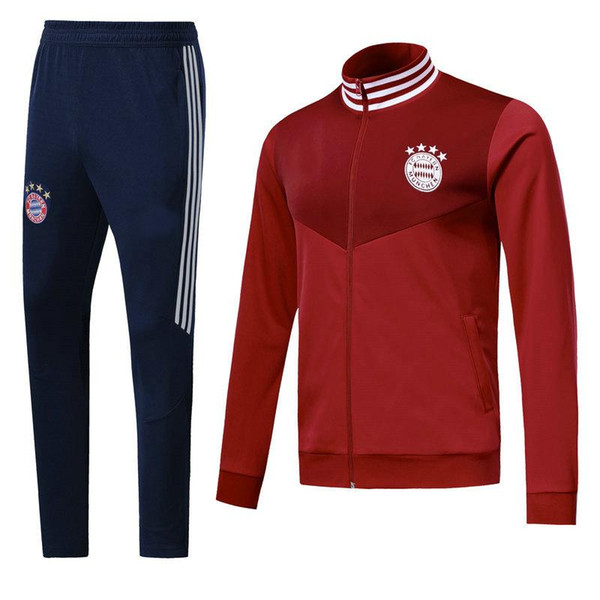 new Bayern Munich soccer jacket tracksuit 2018 2019 Survetement VIDAL LEWANDOWSKI MULLER ROBBEN JAMES full zipper jacket Training suit