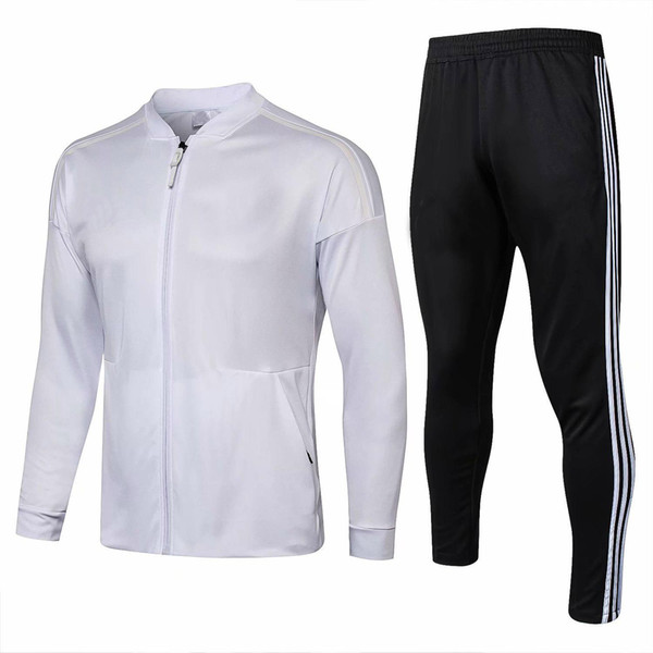 2018/19 Real Madrid tracksuit men's soccer chandal football tracksuit 2018/19 adult training suit skinny pants Sportswear adult trainin