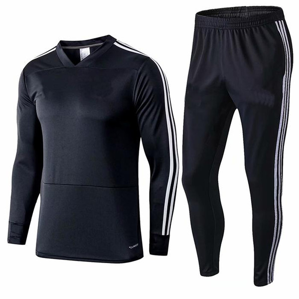 Thailand's quality 18/19 Real Madrid Sportswear Men's Football Suit 2018/19 Adult Training Suit Slim Pants Sportswear Size