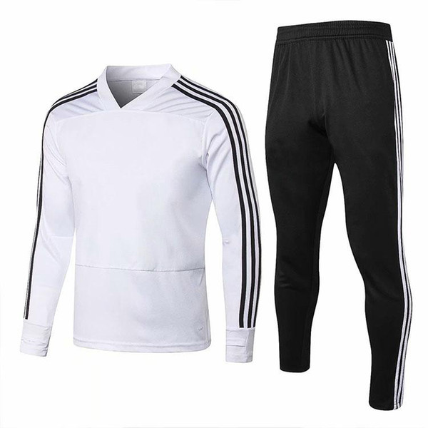 18 19 Real Madrid Long Sleeve Soccer Tracksuit Mens Football Training DYBALA Track Suit Uniform Soccer Jacket With Pants Sports Coat men