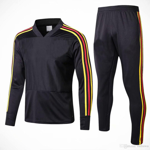 Belgium training Sports Training Suit clothes Long sleeves 2018 World Cup Long training pants Soccer SETS Messi Track Suit Belgium