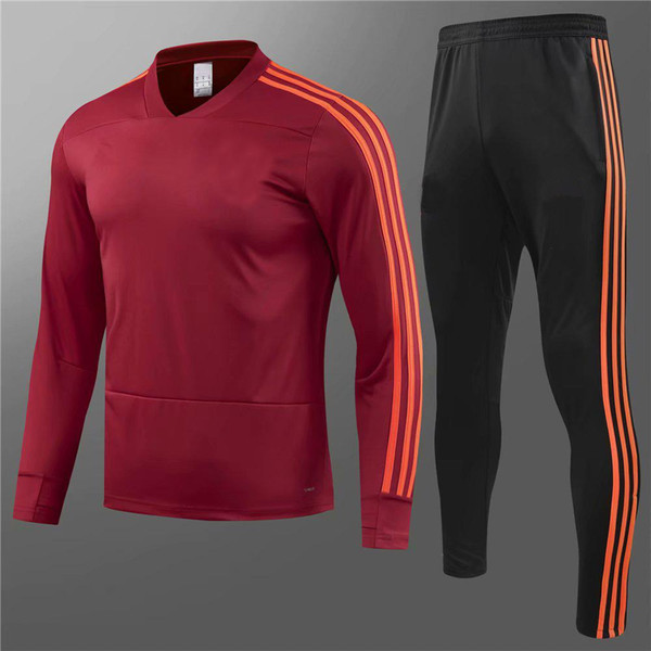 18/19 Top quality Club Flamenco Red jacket training suit 18 19 Club Flamenco football jacket Long zipper soccer tracksuit folamenge