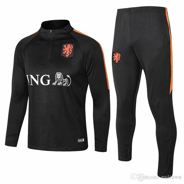 NEW 18 19 High quality World Cup The new Dutch football jacket, 2018-2019 season clothes football training suit Free Shipping And Wholesale