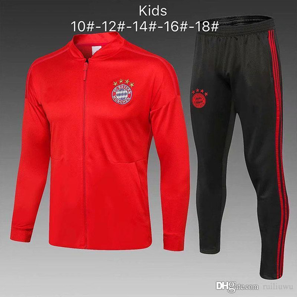 Top quality Atletico kids jacket training suit 18/19 GRIEZMANN FTORRES KOKE Madrid football jacket Long zipper soccer tracksuit