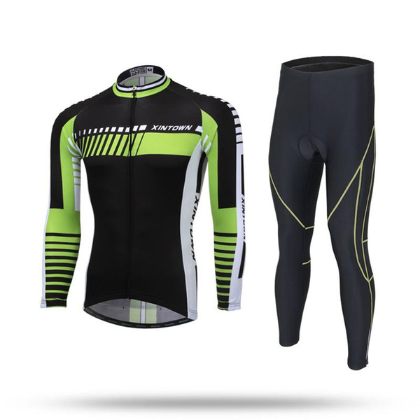 XINTOWN Cycling Jersey cycling suit, cashmere suit, new winter long sleeve suit, men's bicycle