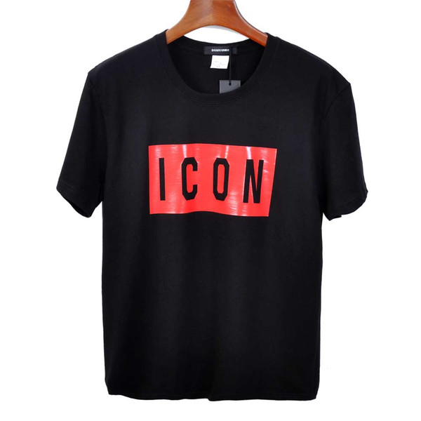 200 g 100% cotton Mens Designer T Shirts Black White Mens Fashion Designer ICON T Shirts Top Short Sleeve M-XXXL