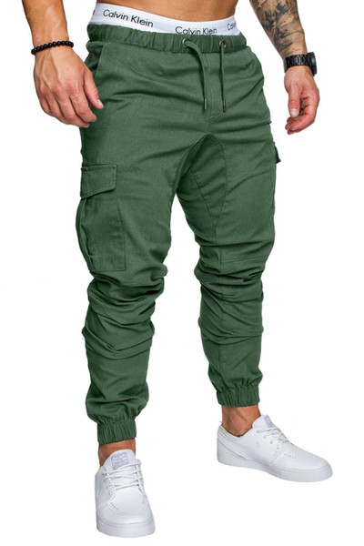 Mens Joggers 2018 Male Trousers Men Pants Casual Solid Pants Sweatpants Jogger khaki Black Large Size 4XL