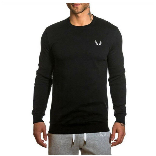 2018 Men'S Casual Long Sleeved T-Shirt 100% Cotton Heavyweight Thick T Shirt High Quality Plus Size Shirt Fitness Male Tops