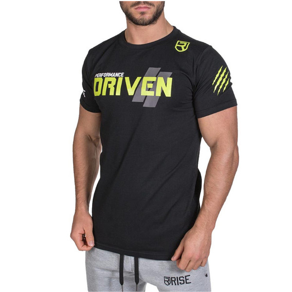 Rise T Shirt Men Sport Tops Tees Quick Dry Running Shirts Men Basketball Gym T-Shirt Men'S Custom Sports Short Sleeved Blouse