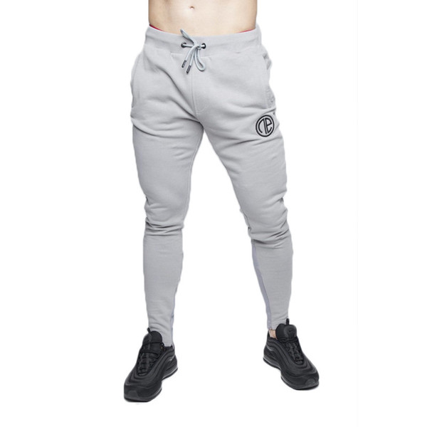 2018 Gyms Men Joggers Casual Men Sweatpants Joggers Pantalon Homme Trousers Sporting Clothing Bodybuilding Pants Stitching Pants