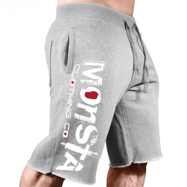 2018 Mens cotton shorts Calf-Length gyms Fitness Bodybuilding Casual Joggers workout sporting short pants Sweatpants Sportswear