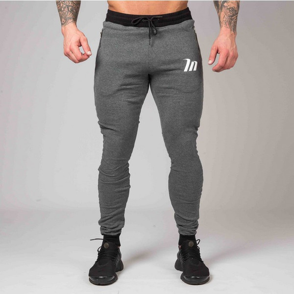 2018 High Quality Jogger Pants Men Fitness Bodybuilding Gyms Pants For Runners Clothing Autumn Sweat Trousers Britches