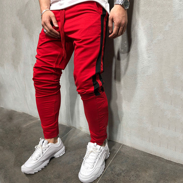 Hot 2018 High Quality Jogger Pants Men Fitness Bodybuilding Gyms Pants For Runners Clothing Autumn Sweat Trousers Britches