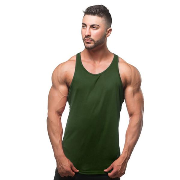 hot mens t shirts Summer Cotton Slim Fit Men Tank Tops Clothing Bodybuilding Undershirt Golds Fitness tops tees