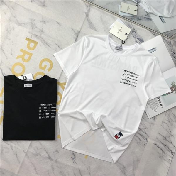 19ss New Arrival Mengkou BACKSTAGE Tshirts Crewneck Short Sleeve Summer Tee Breathable Vest Shirt Streetwear Tshirt Outdoor T-shirt