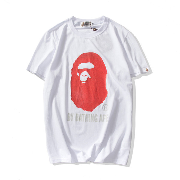 19ss Mens designers t shirt a bathing AAPE camo Print aapes head T-shirt Casual Short ape Tee Shirts for lovers vetements size m-xxl