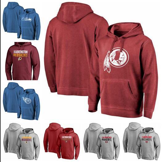 San Francisco 49ers Seattle Seahawks Tampa Bay Buccaneers Titans Redskins Sweatshirt olive salute service sideline Therma pullovers hoodies