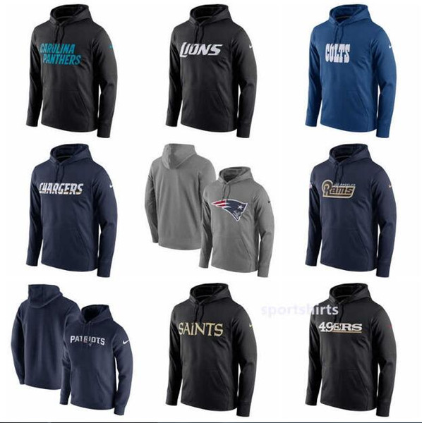 Panthers Detroit Lions Cardinals Colts Los Angeles Chargers Rams San Francisco 49ers Circuit Wordmark Performance Pullover Hoodies