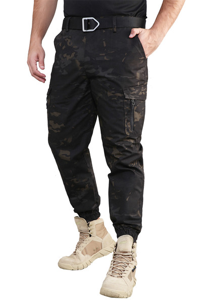 Shanghai Story Cotton Summer Hiking Pant Men Waterproof Quick Dry Slim Tactical Pants jogging Training Climbing Cargo Trousers Overalls