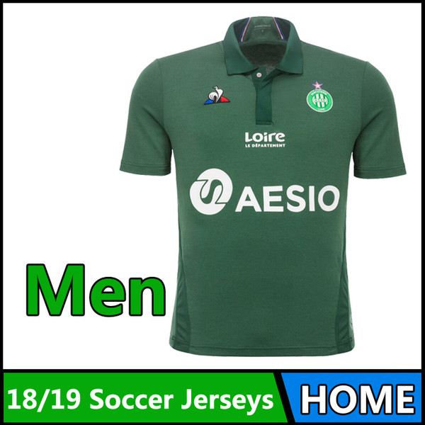 18-19 thai quality Ligue 1 as Saint-Etienne soccer jerseys Outdoor T-Shirts 2018/19 Saint-Etienne home shirts Outdoor T-Shirts