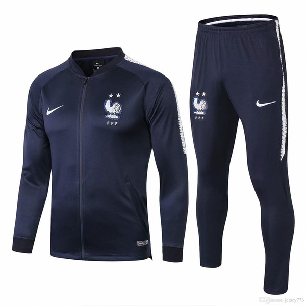 2018 2019 World Cup French tracksuit maillot de foot French national football training suit football jacket S-XL