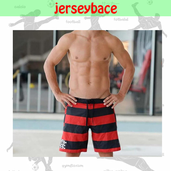 NEW 19 20 BERMUDA Flamengo Summer shorts Men's Beach black red fashion pants sportswear running football training Male Sweat pants