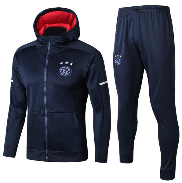 New TOP ajax soccer Jacket Tracksuit chandal ajax training suits TADIC ZIYECH DOLBERG HUNTELAAR SCHONE Soccer Jersey training sports wear