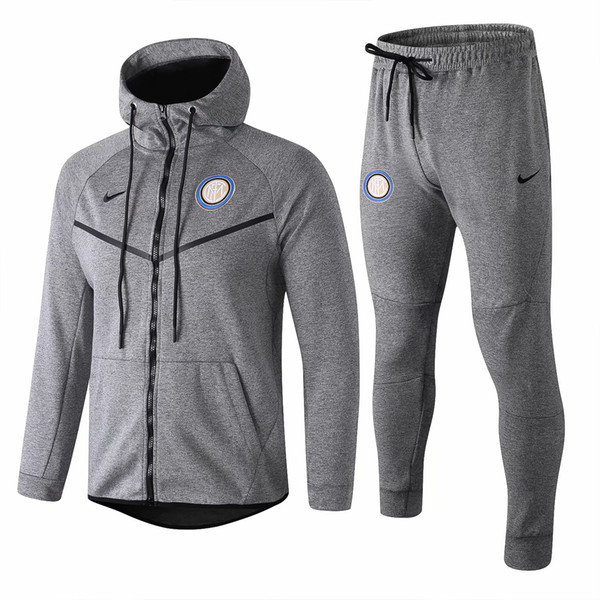 good quality 18 19 new Inter Milan grey hoodies tracksuits 2019 ICARDI jackets sportswear training suit PERISIC full zipper windbreaker coat