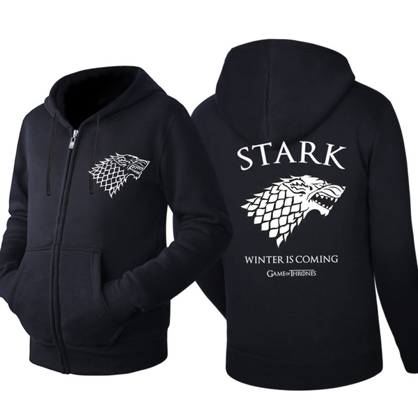 Game of Thrones Sweatshirt Spring Hoodie Men Sport Casual Wear Men's Hooded Hoodies Zipper Sweatshirt Male Hoody Cardigan hoodie Tracksuit