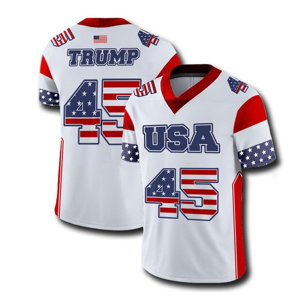 Team USA 2nd Amendment Trump #45 Football Jersey