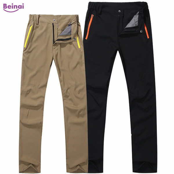 Beinai Winter Thermal Hiking Pants Man Solid Outdoor Softshell Trousers Waterproof Windproof Camping Ski Climbing Pants Woman