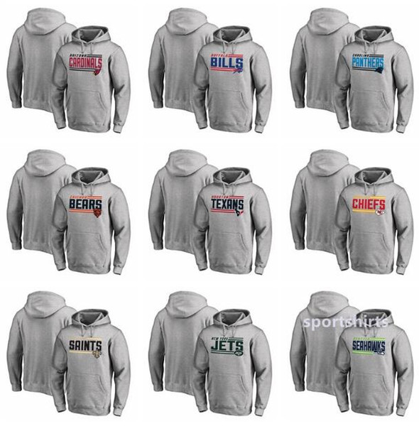 New Bills Bears Texans Chiefs Saints Jets Seahawks On Side Stripe Big & Tall Pullover Hoodies